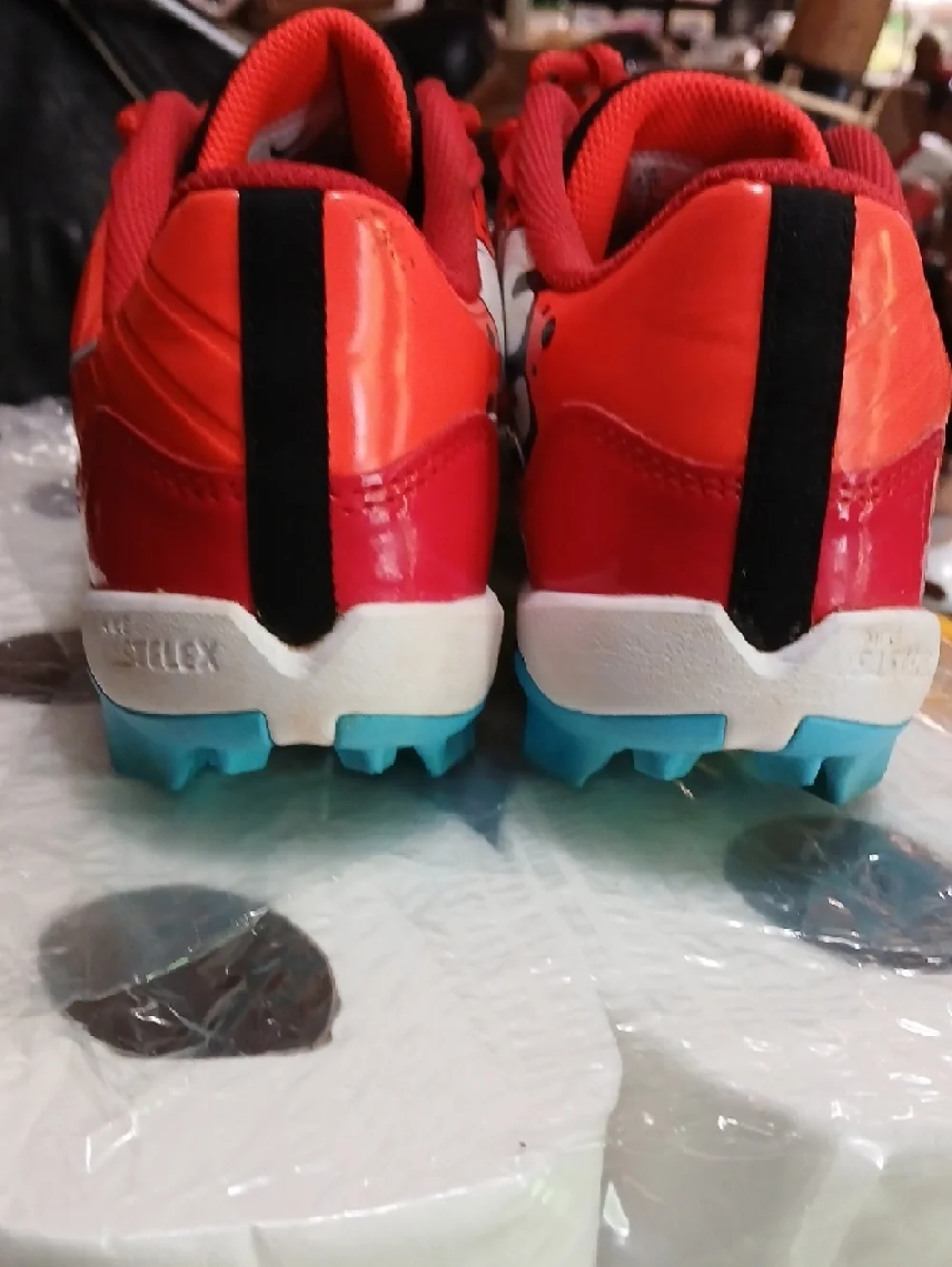 Nike Youth Bright Orange Athletic‎ Sneakers with Black Accents,sz.4.5y